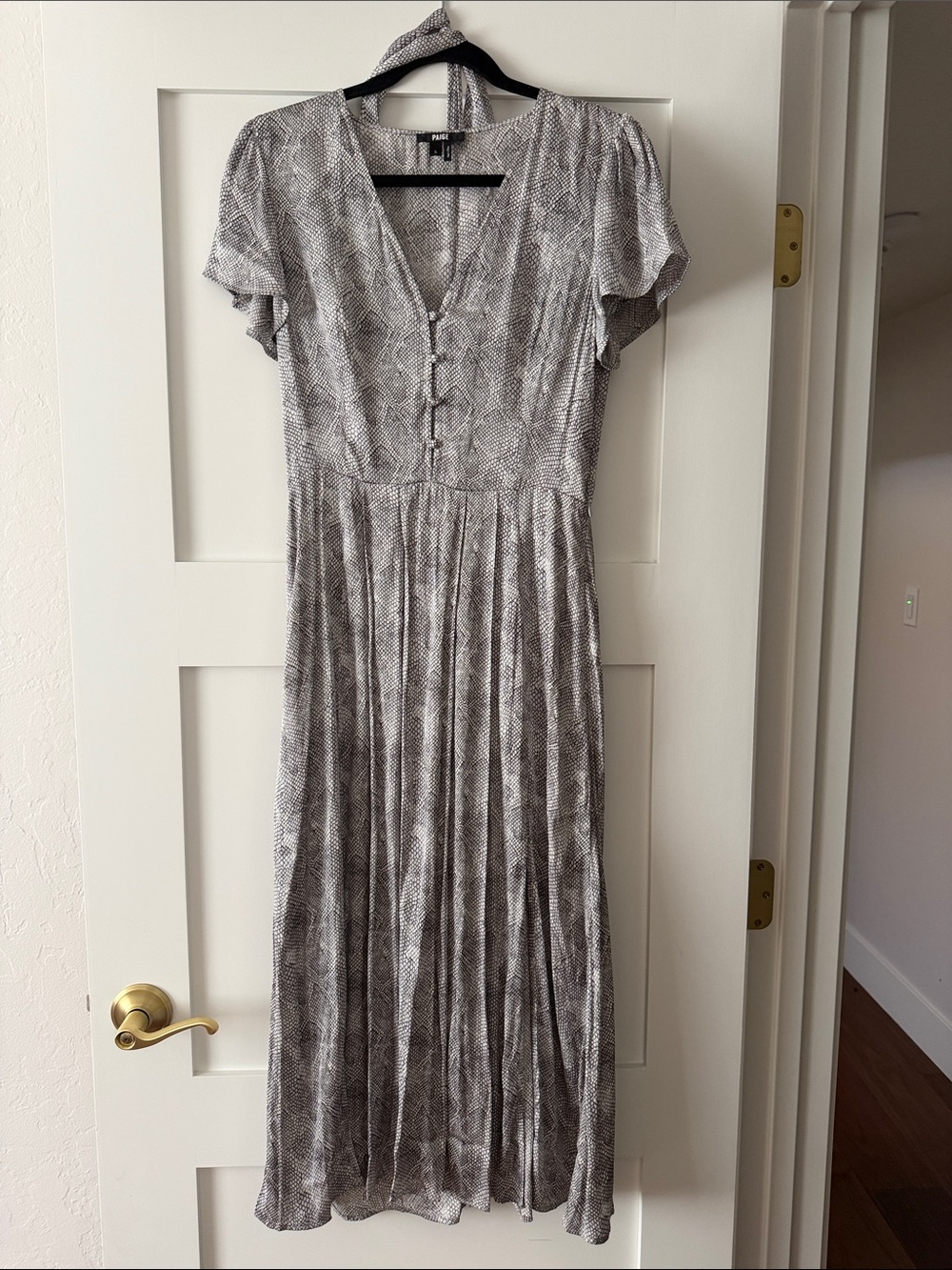 Brand new, WO tags. PAIGE size S grey animal print pattern.